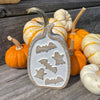 Bat/Ghost Carved Pumpkin