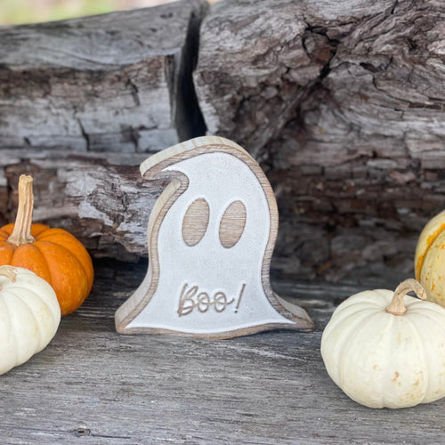 Boo Carved Ghost