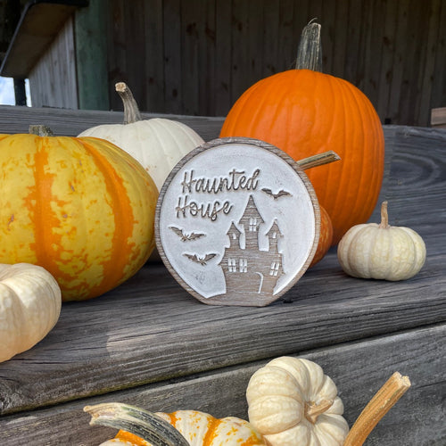 Haunted House Carved Cutout