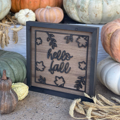 Hello Fall Laser Frame