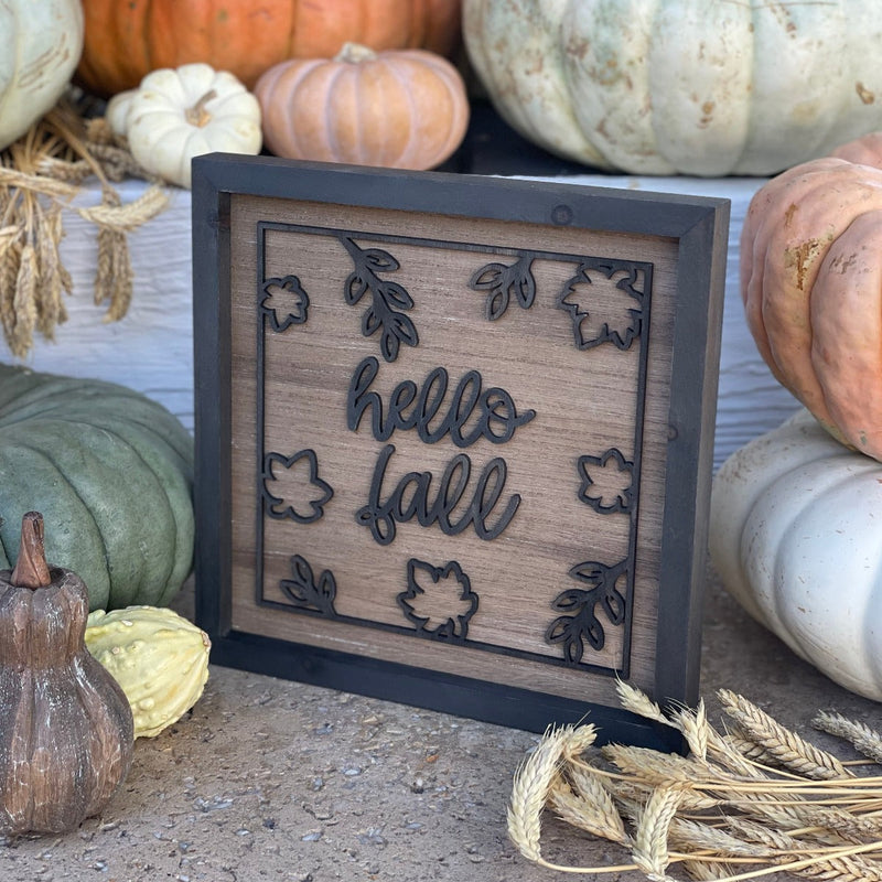 Hello Fall Laser Frame