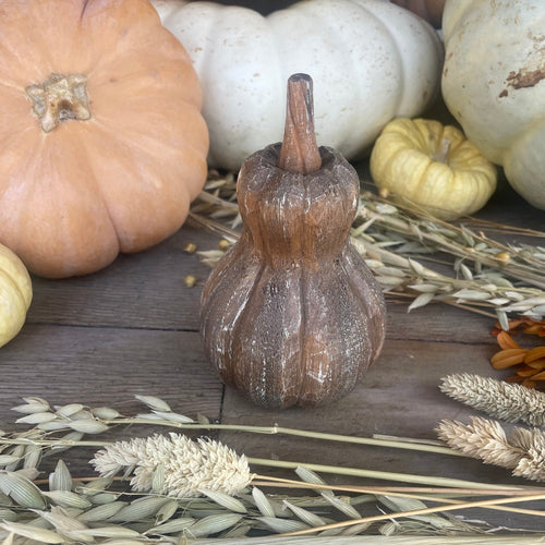 Wood Carved Gourd