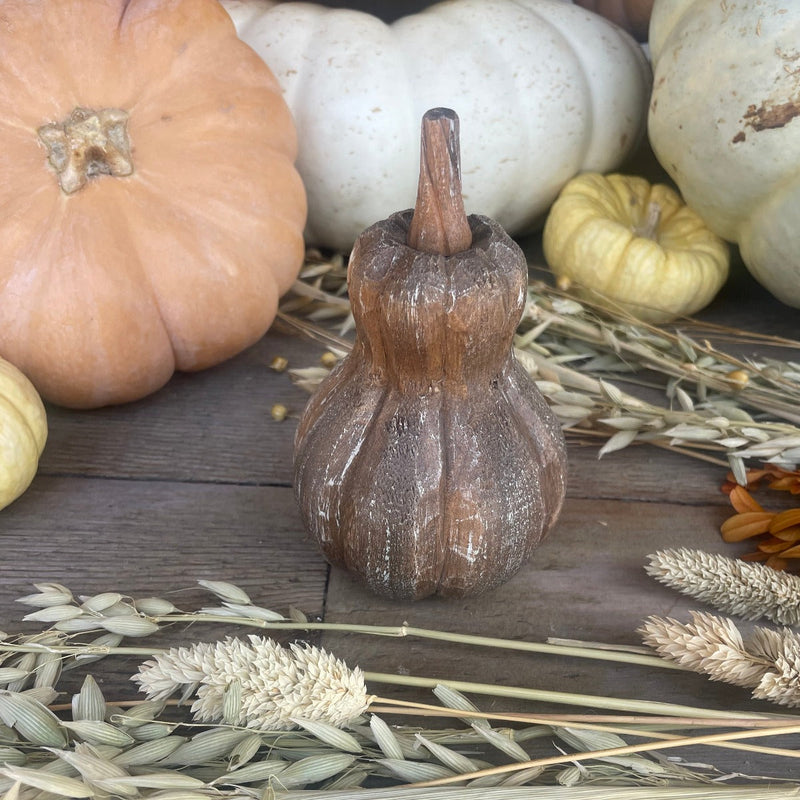 Wood Carved Gourd