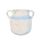 CA-5282 - White Double Handled Urn