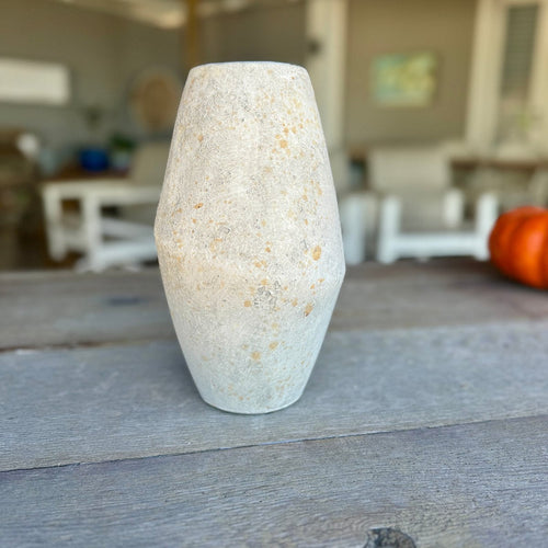 CA-5284 - Lrg. Rustic White Vase