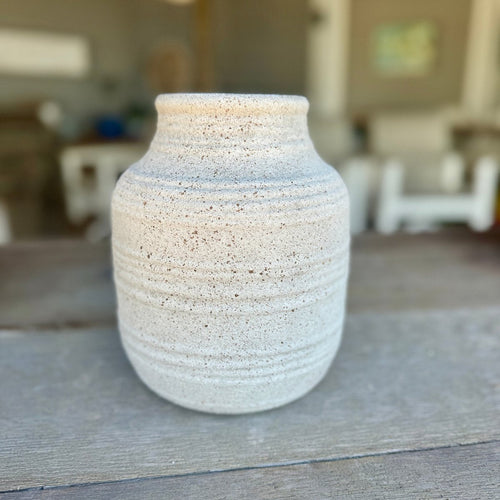 CA-5285 - Med. White Pottery Urn