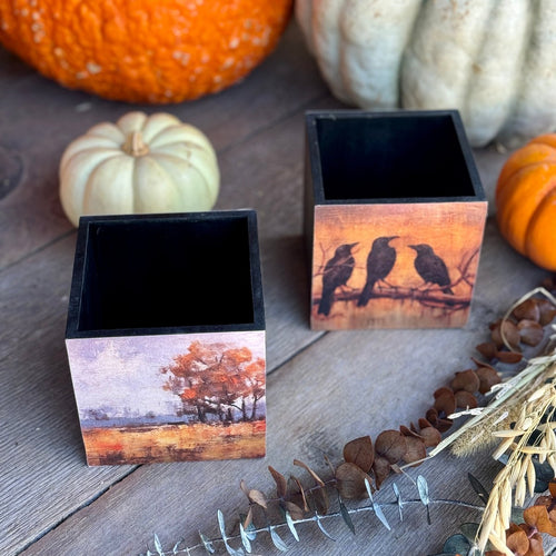 CA-5326 - Fall Foliage/Crows Container