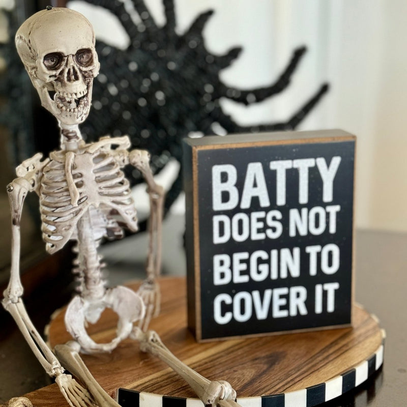 Batty Cover It Box Sign 