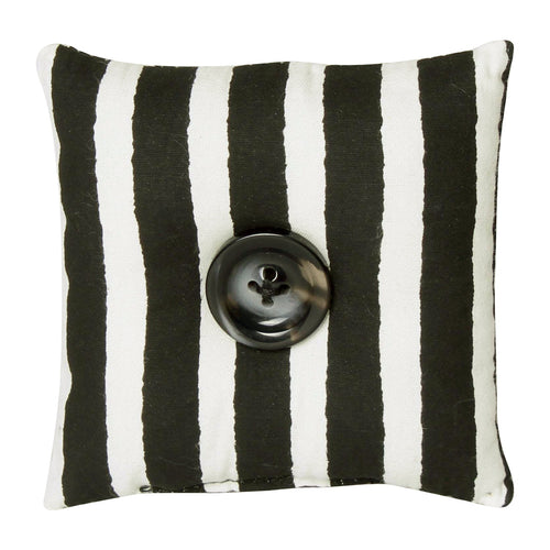 BW Stripe Fabric Mini Pillow