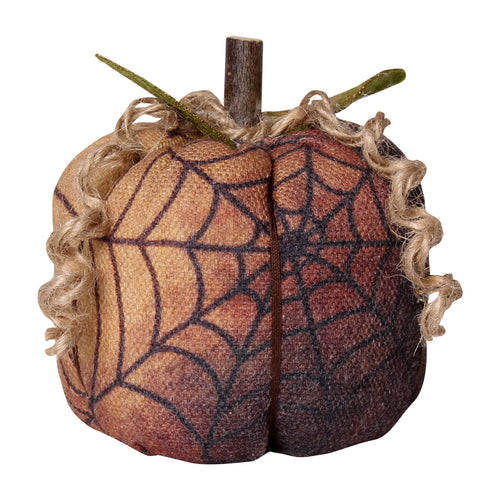 Sm. Black Web Fabric Pumpkin