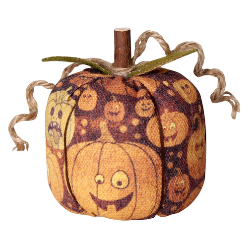 Sm. Jack O Fabric Pumpkin