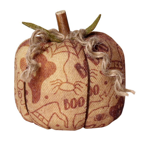 Sm. Halloween Fabric Pumpkin