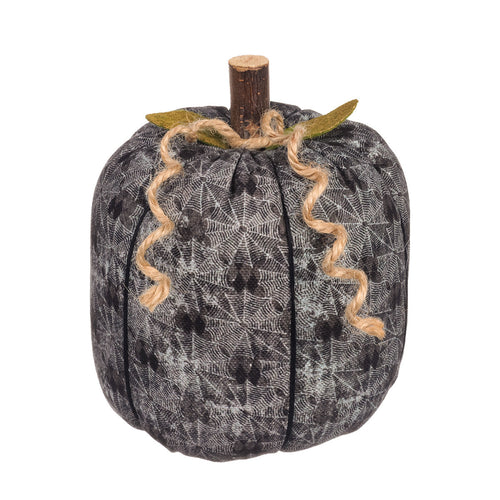 Lrg. Spiderweb Fabric Pumpkin