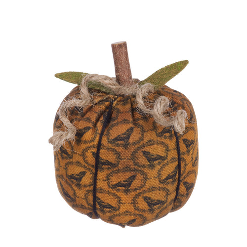 Sm. Crow Fabric Pumpkin