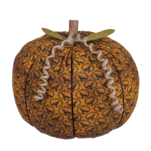 XL Crow Fabric Pumpkin