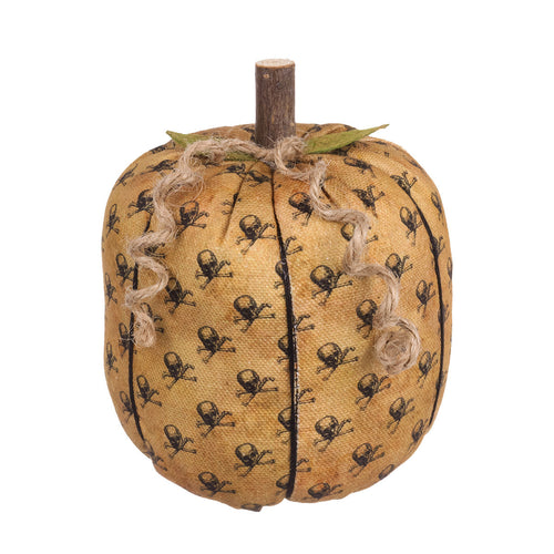 Lrg. Skull Fabric Pumpkin