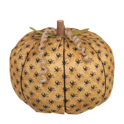 XL Skull Fabric Pumpkin