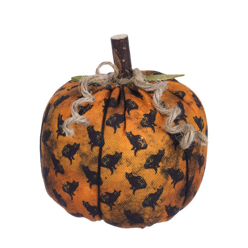 Med. OB Cat Fabric Pumpkin