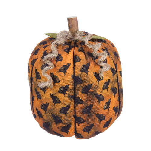 Lrg. OB Cat Fabric Pumpkin