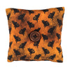 Orange Black Cat Mini Pillow