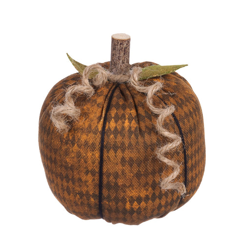 Med. Org. Harlequin Fabric Pumpkin