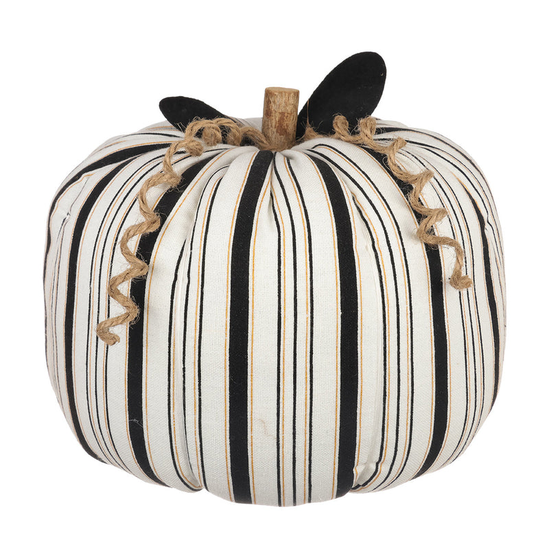 XL Blk. Gold Fabric Pumpkin