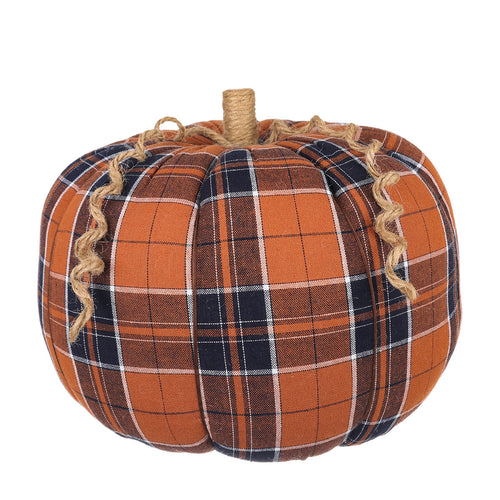 XL Org./Navy Flannel Pumpkin