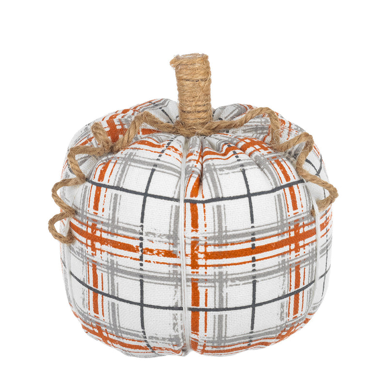 CF-2524 - *Med. Plaid Fabric Pumpkin