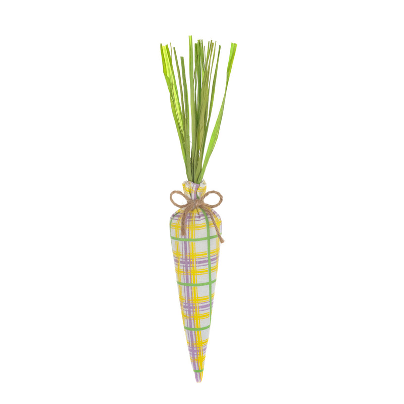 CF-2591 - *Yellow Plaid Fabric Carrot