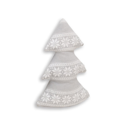 Med. Gray Sweater W Fabric Tree