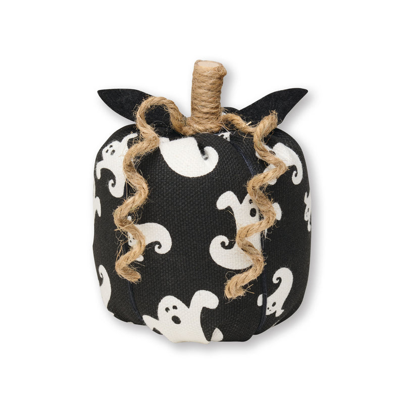 Sm. BW Ghost Fabric Pumpkin
