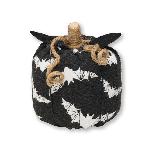 Sm. BW Bat Fabric Pumpkin