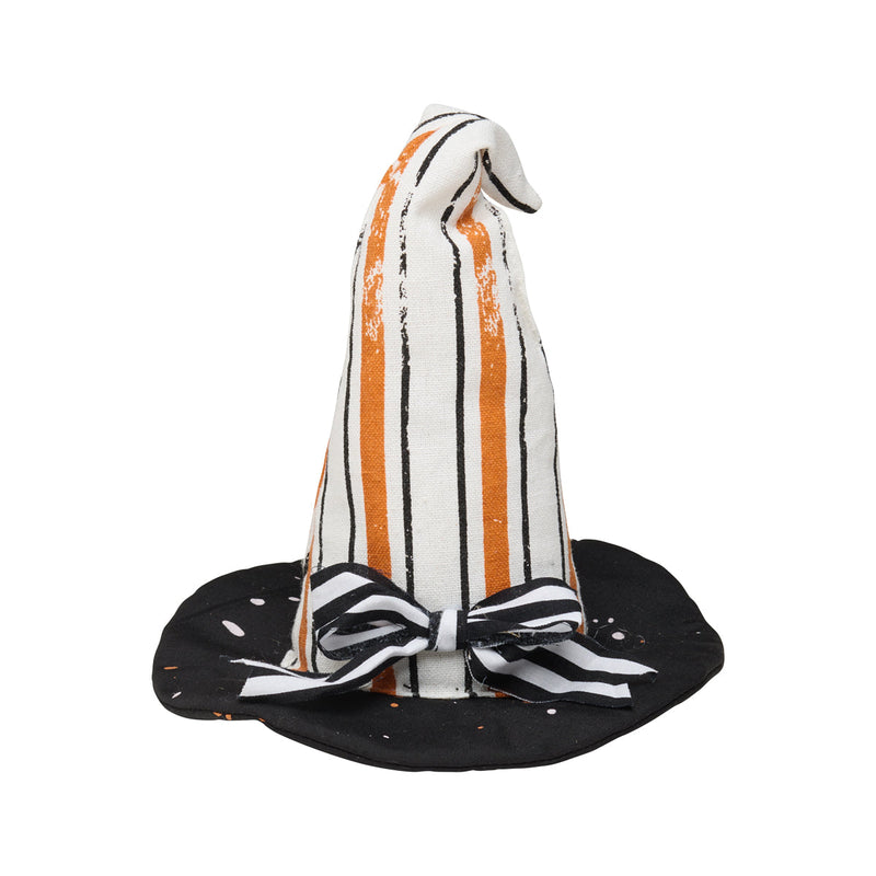 CF-2890 - Sm. OWB Stripe Fabric Witch Hat