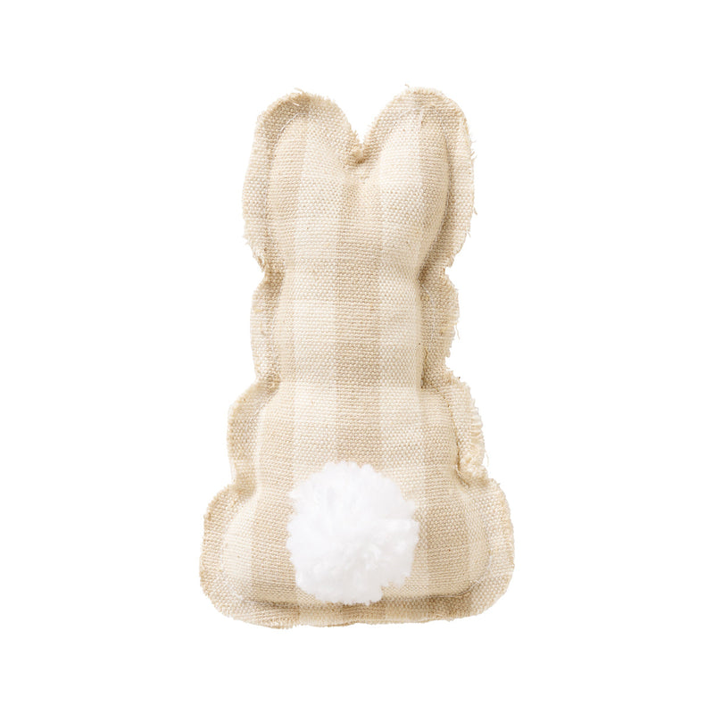 CF-2993 - Tan Check Fabric Bunny