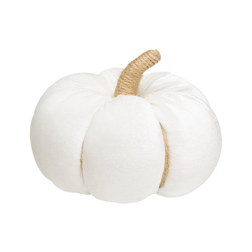 Med. White Velvet Pumpkin