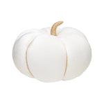 XL White Velvet Pumpkin