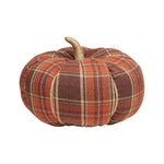 XL Harvest Plaid Fabric Pumpkin