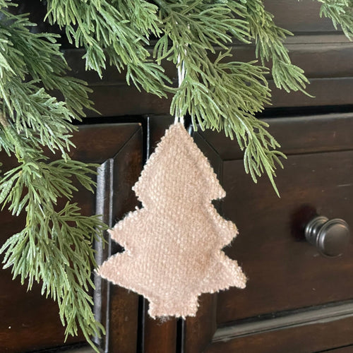 Tan Fuzzy Tree Ornie