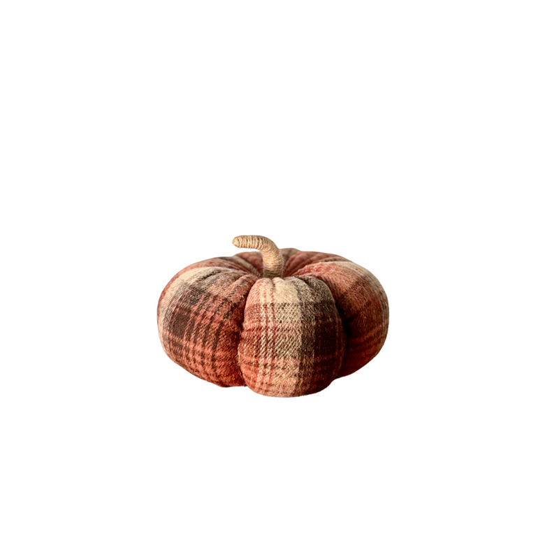 CF-3296 - Large Dusty Plaid Pumpkin