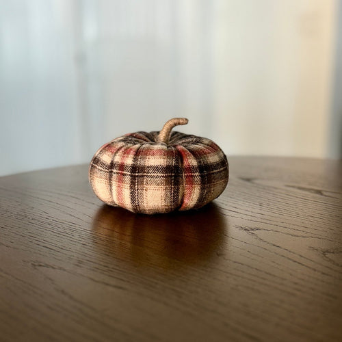 CF-3297 - Large Sienna Plaid Pumpkin