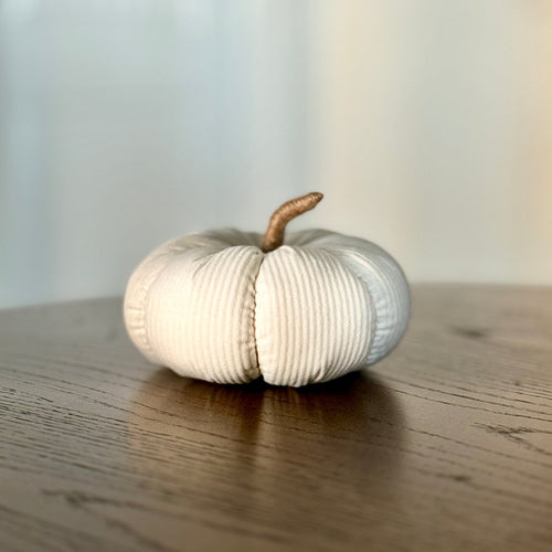 CF-3315 - Lrg. White Corduroy Pumpkin