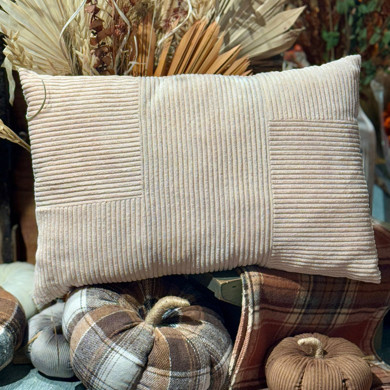 CF-3335 - Tan Corduroy Pillow (DUE MID APRIL)