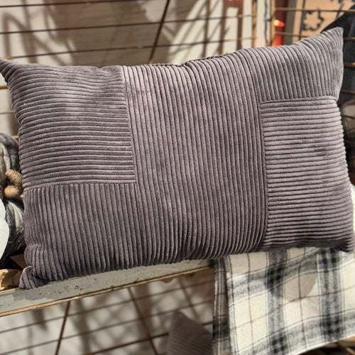 Slate Corduroy Pillow