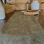 Evergreen Corduroy Table Runner 
