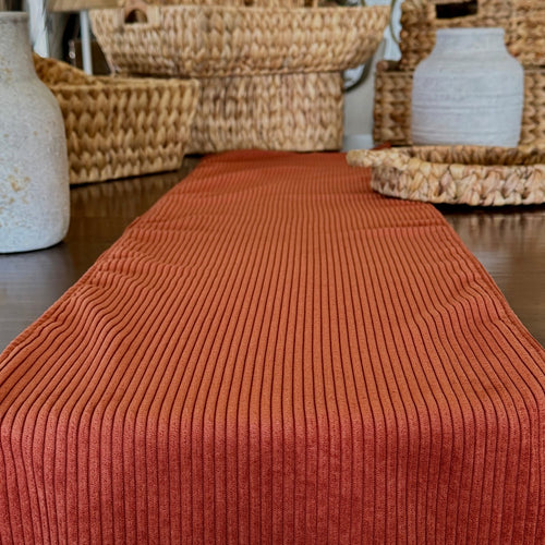 Nutmeg Corduroy Table Runner 