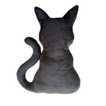 CF-3393 - Black Velvet Cat Pillow