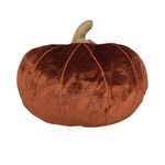 CF-3404 - Lrg. Cinnamon Velvet Pumpkin Pillow