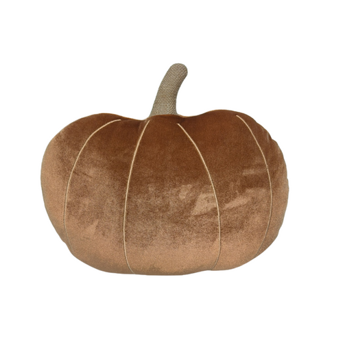 CF-3407 - Sm. Saddle Velvet Pumpkin Pillow