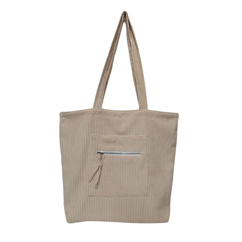 CF-3430 - Tan Corduroy Tote (DUE IN MAY)