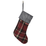 CF-3473 - Merry/ Gray Cord. Stocking (DUE IN JULY)